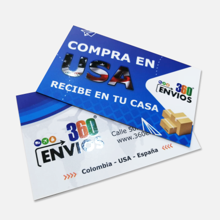 Tarjetas de presentación mate